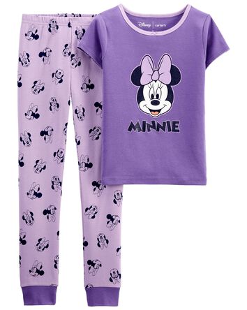 Pyjama 2 pièces en coton ajusté Minnie Mouse, 