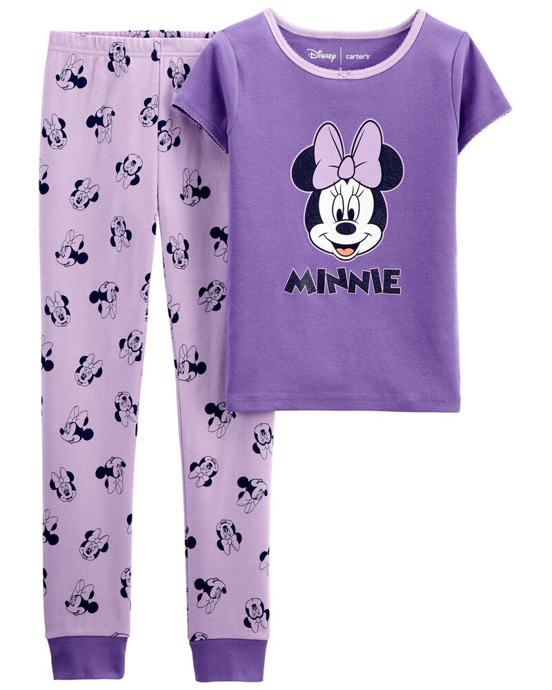 2-Piece Minnie Mouse 100% Snug Fit Cotton Pyjamas, image 1 of 2 slides