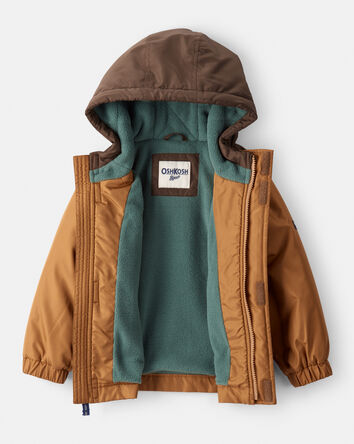 Toddler Boy Long-Sleeve Midweight Utility Jacket - Brown, 