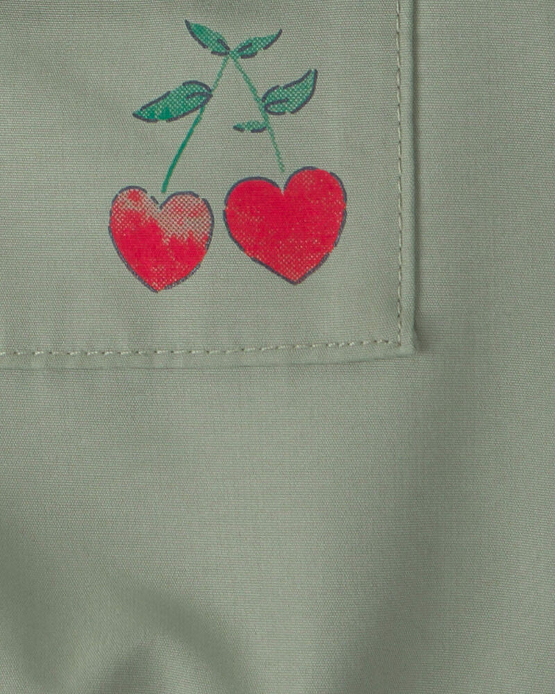 B&eacute;b&eacute; fille -  Blouson utilitaire mi-&eacute;paisseur pour fille - Vert, image 3 sur 3 diapositives