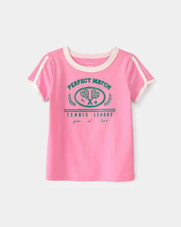 Toddler Girl 'Perfect Match' Top - Pink, 