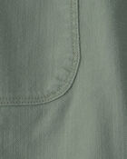 Boys Twill Shorts - Green, image 3 of 4 slides