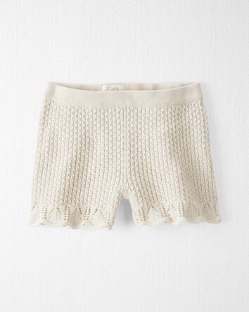 2-Piece Organic Cotton Crochet Knit Set, 