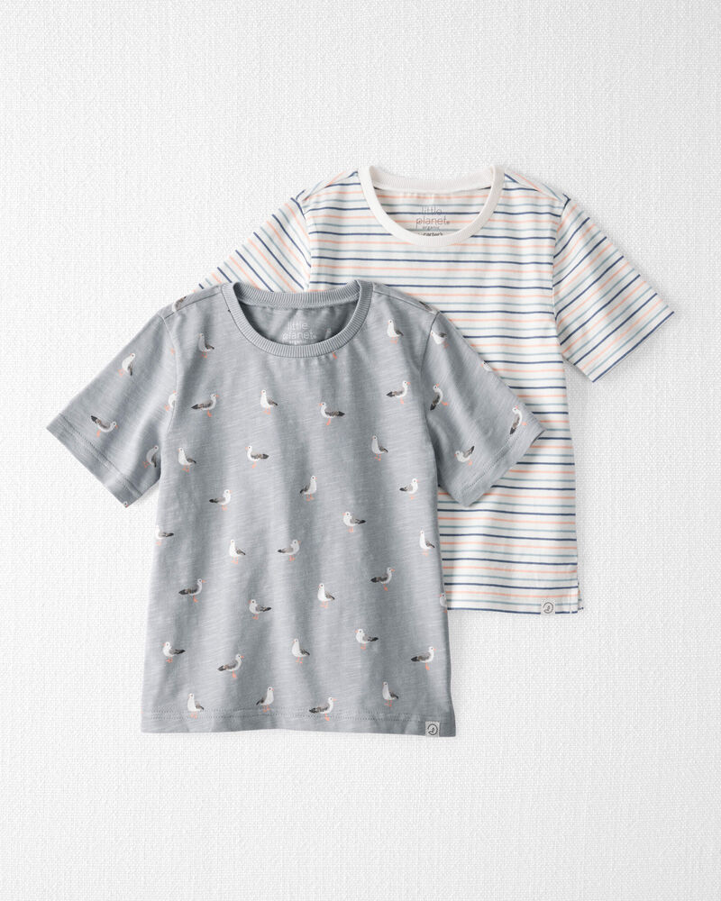 Enfant en bas âge Emballage de 2 t-shirts en coton biologique, image 1 sur 5 diapositives