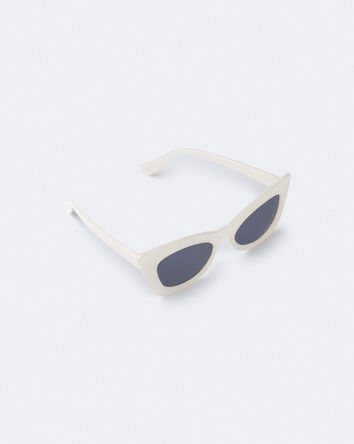 Tout-petit fille - Lunettes de soleil yeux de chat - Cr&egrave;me, 
