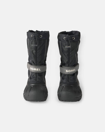 Boys SOREL Flurry&trade;Winter Snow Boot - Black, 
