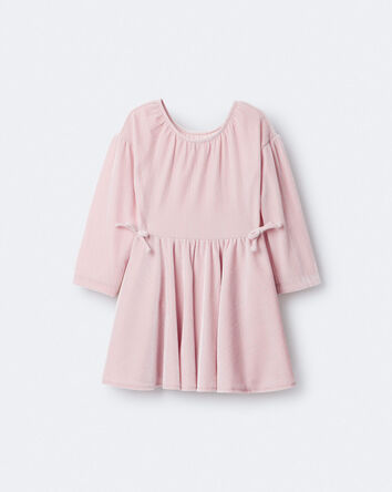 Tout-petit fille - Robe Avenue Twirl velout&eacute; - Rose p&acirc;le , 