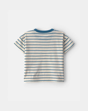 Tout-petit gar&ccedil;on - Ensemble 2 pi&egrave;ces haut manches courtes &agrave; rayures et pantalon, 