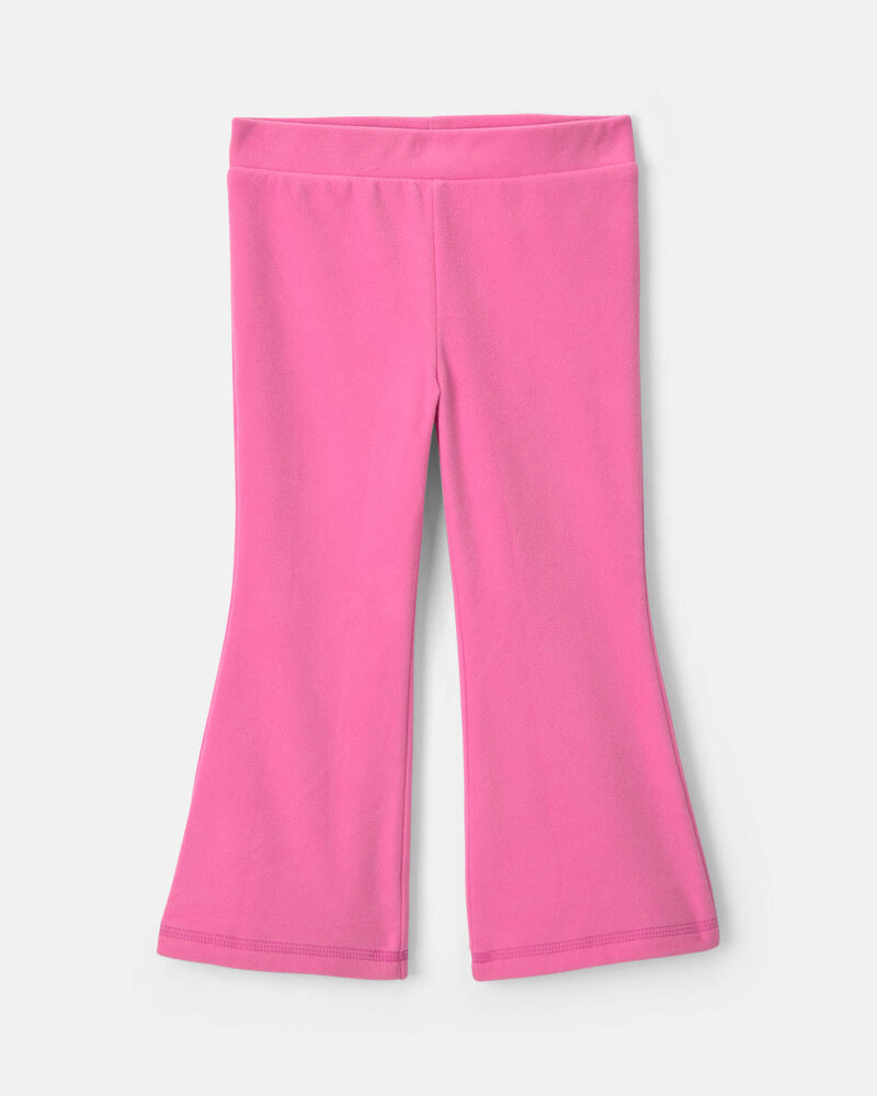Toute-petite fille &ndash; Pantalon &agrave; enfiler en molleton &ndash; Rose, image 1 sur 3 diapositives