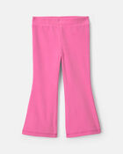 Toute-petite fille &ndash; Pantalon &agrave; enfiler en molleton &ndash; Rose, image 1 sur 3 diapositives