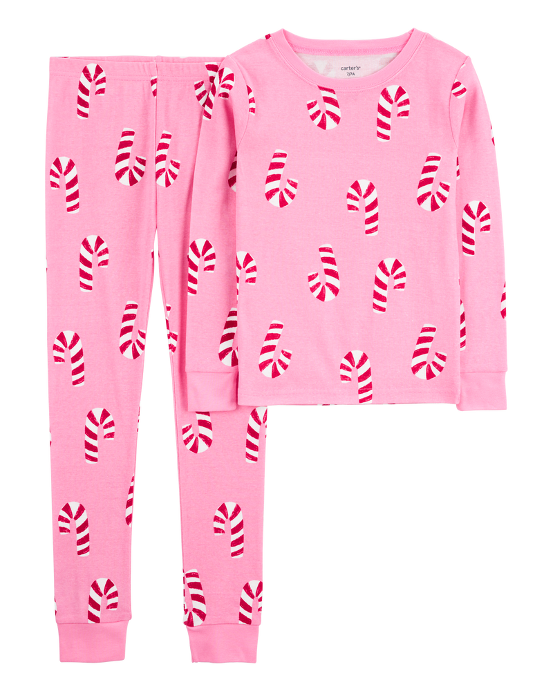 Girls pink christmas pyjamas online