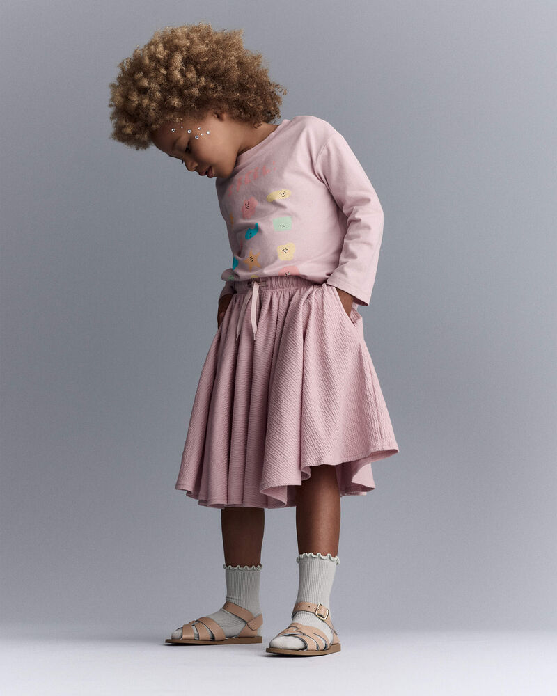 Toddler Girl 'I Feel' Long-Sleeve Relaxed Graphic Tee - Rose, image 3 of 6 slides