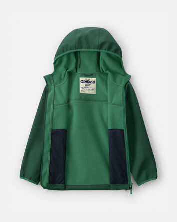 Boys Water-Activated Rain Jacket- Green, 