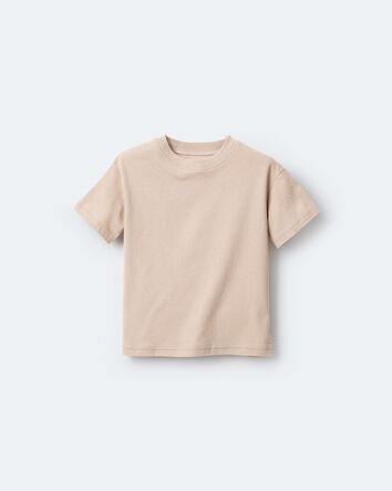 Toddler Short-Sleeve Relaxed Graphic Tee - Tan, 