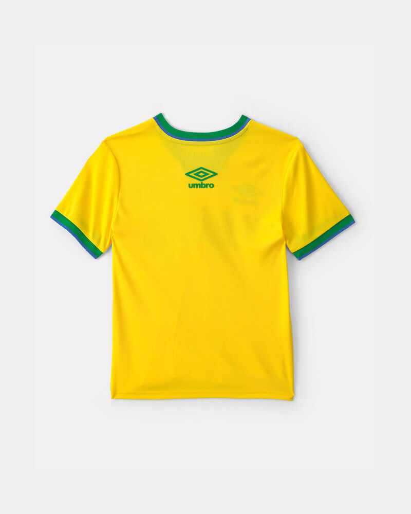 Jeune - Chandail de joueur de soccer Umbro du Br&eacute;sil - Jaune/Vert, image 4 sur 6 diapositives