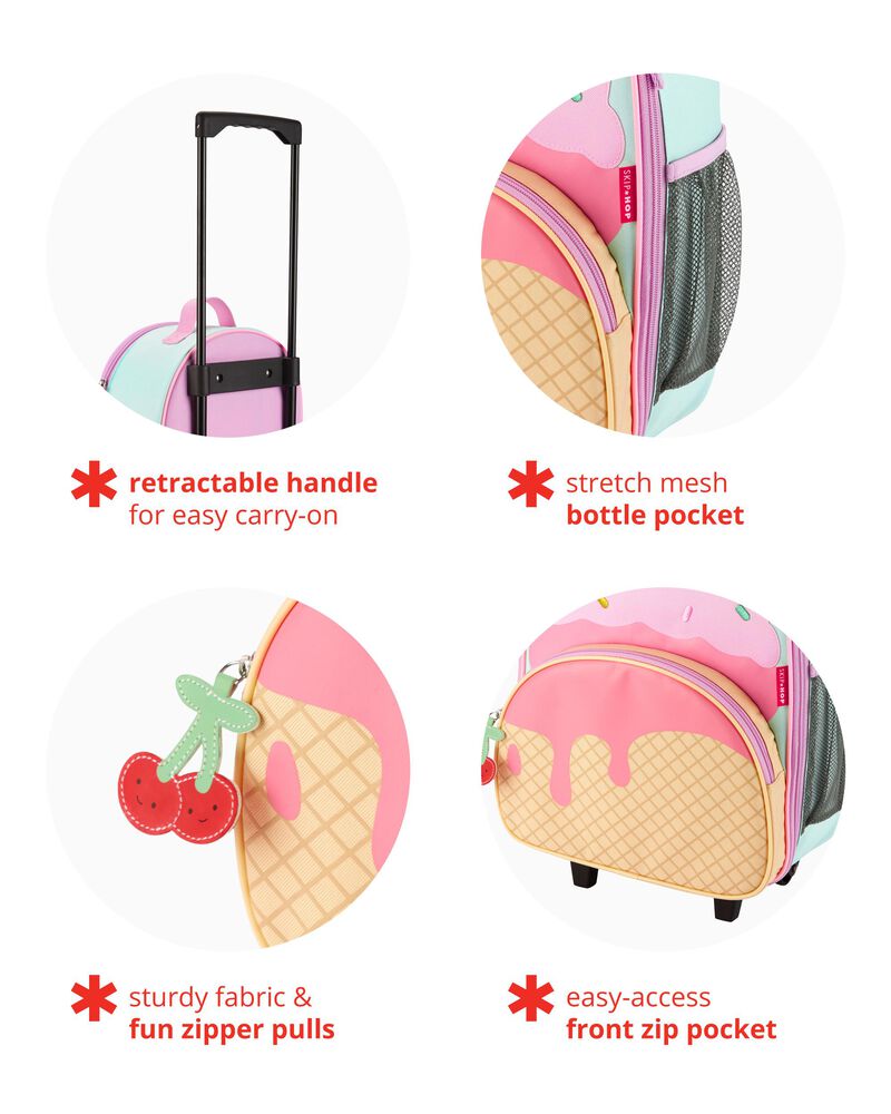 Spark Style Kids Carry On Rolling Luggage - Ice Cream, image 3 of 5 slides