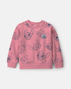Filles - Chandail en molleton &agrave; motif Stitch de Disney&copy; &ndash; Rose, image 1 sur 2 diapositives