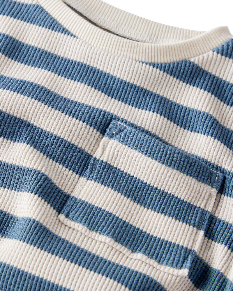 Toddler 2-Pack Waffle Knit Long-Sleeve Tees Made with Organic Cotton, image 2 of 6 slides
