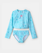 Filles - Ensemble 2 pi&egrave;ces maillot dermoprotecteur, Bluey&trade; - Bleu, image 1 sur 3 diapositives