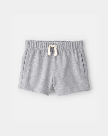 Baby Boy French Terry Shorts - Grey, 