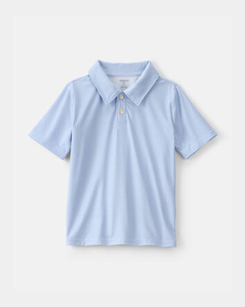 Boys Active Polo Shirt - Light Blue, 