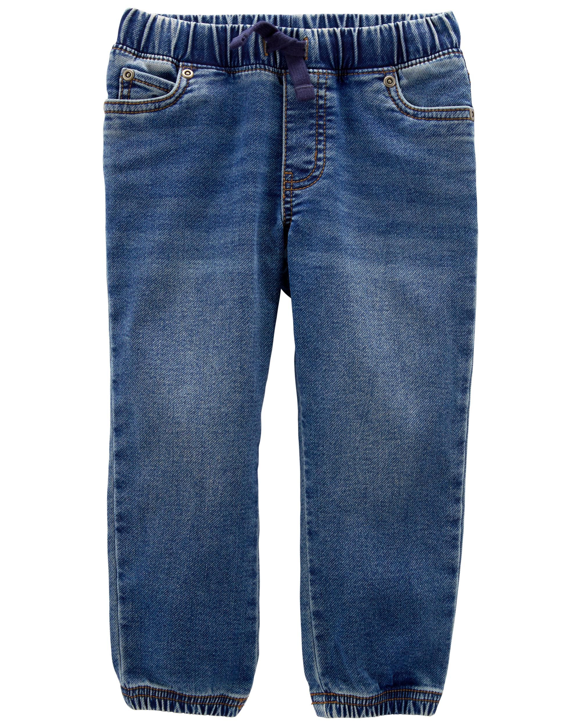 Boys blue best sale jean joggers