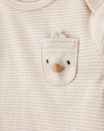 Bébé Ensemble 4 pièces à rayures et canards, 