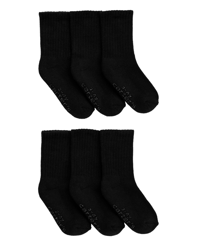 6 paires de chaussettes mi-mollet pour tout-petits, image 1 sur 2 diapositives