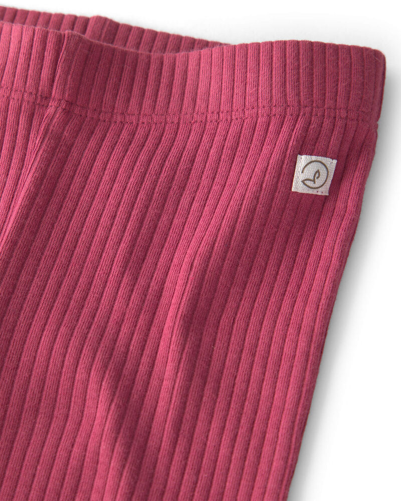 Toddler Girl 2-Pack Organic Cotton Leggings, image 3 of 6 slides