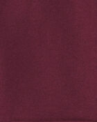 Baby Boy Fleece Zip-Up Hoodie - Burgundy, image 2 of 3 slides
