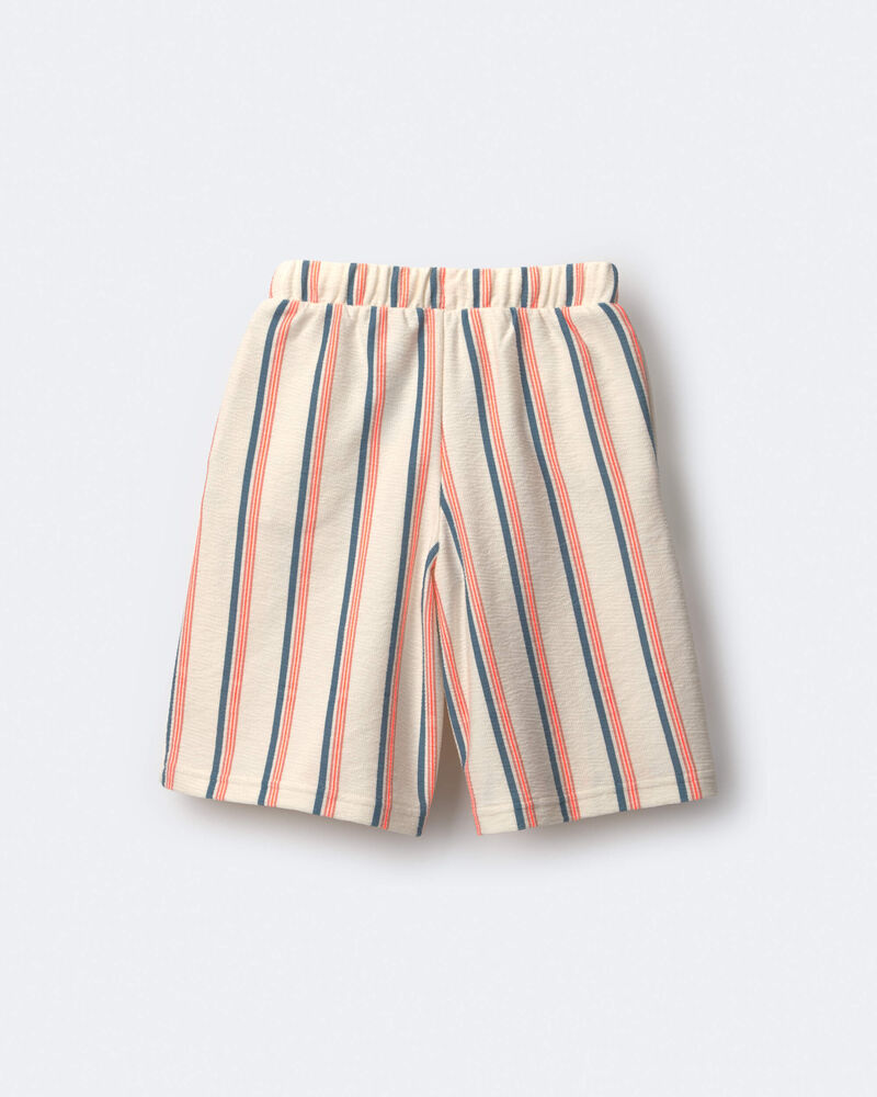 Tout-petit fille - Pantalon capri &agrave; jambes larges &agrave; rayures - Cr&egrave;me, image 6 sur 7 diapositives