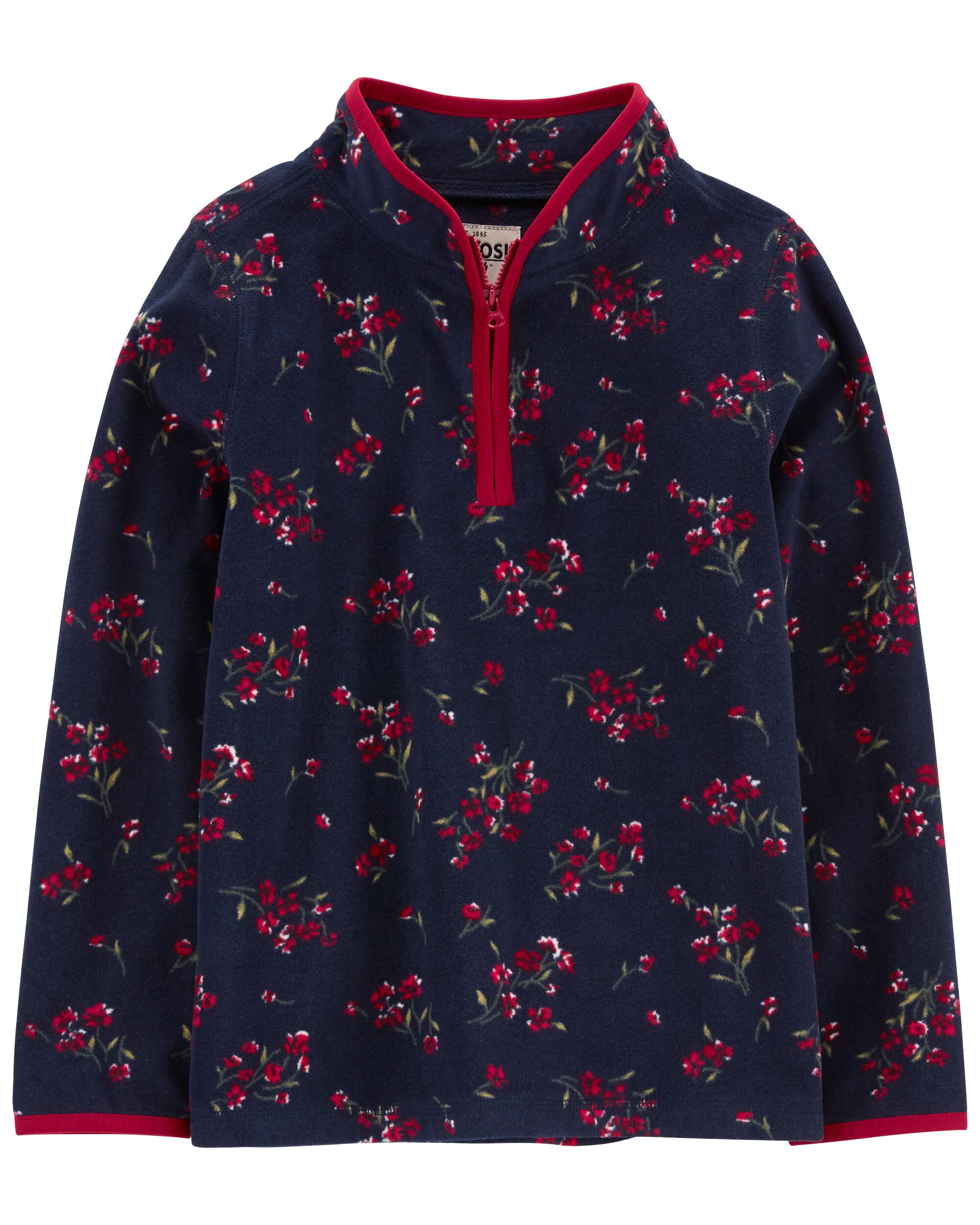 Vintage Floral Print Microfleece Cozie
