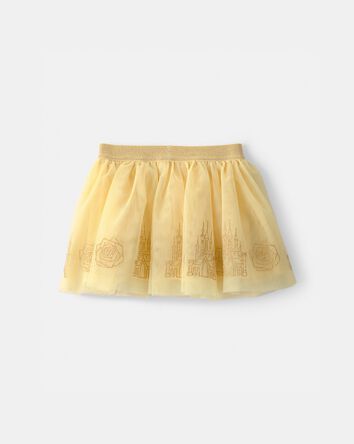 Toddler Girl Disney&copy; Belle Glitter Tulle Skort - Yellow, 