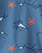 Toddler Boy Mountain Long-Sleeve Graphic Tee - Blue, image 2 of 3 slides