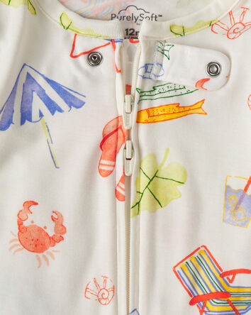 Baby 2-Pack Beach PurelySoft&trade; 1-Piece Pyjama - Green/Ivory, 