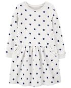 Long-Sleeve Cotton Dress, image 1 of 3 slides