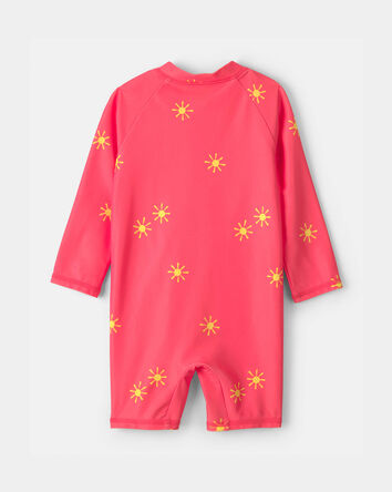 Baby Boy Sun 1-Piece Swimsuit Rashguard - Orange, 