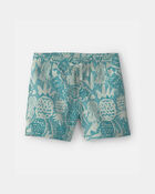 Tout-petit gar&ccedil;on - Short en lin &agrave; motif ananas - Bleu, image 1 sur 3 diapositives