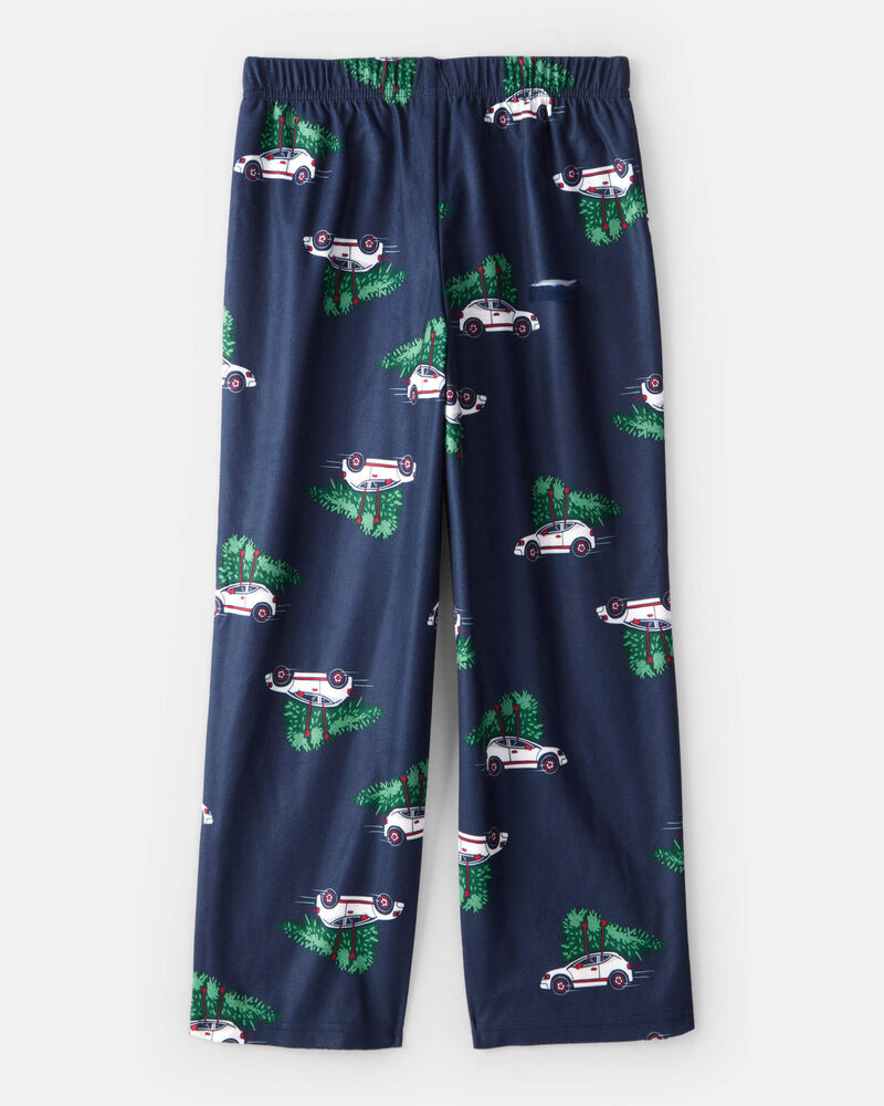 Kid Christmas Cars Loose Fit Pyjama Bottoms - Navy, image 2 of 4 slides