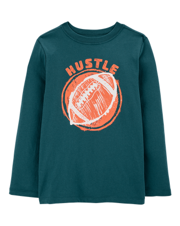 Kid Hustle Football Graphic Tee, 