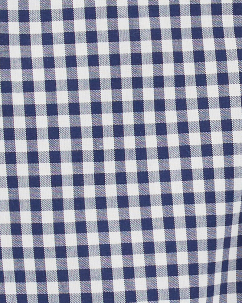Bébé Cache-couche boutonné à motif guingan, image 3 sur 4 diapositives