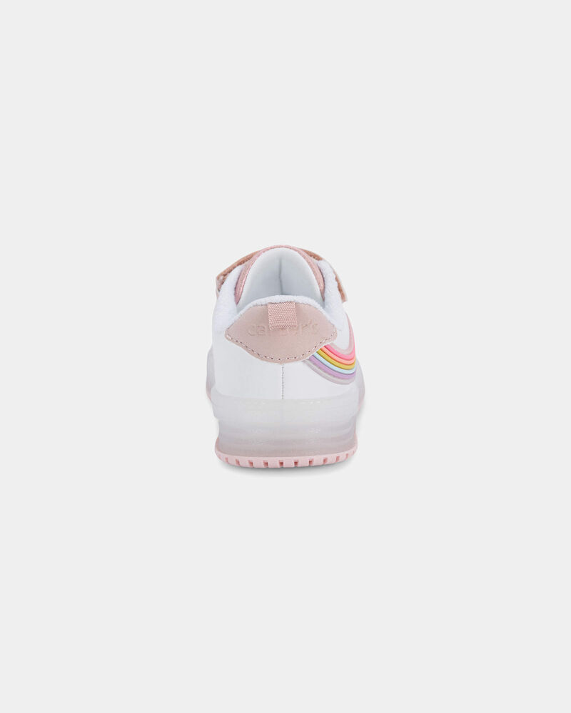 Toute-petit fille - Chaussures d&eacute;contract&eacute;es lumineuses &ndash; Blanc/Rose, image 3 sur 6 diapositives