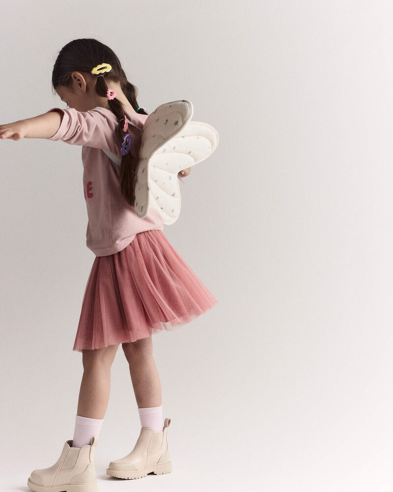 Toddler Girl Celestial Dress Up Wings - Cream/Silver, image 11 of 11 slides