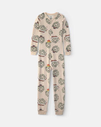 Boys 1-Piece Bears DreamPlush Snug Fit Pyjama - Tan, 