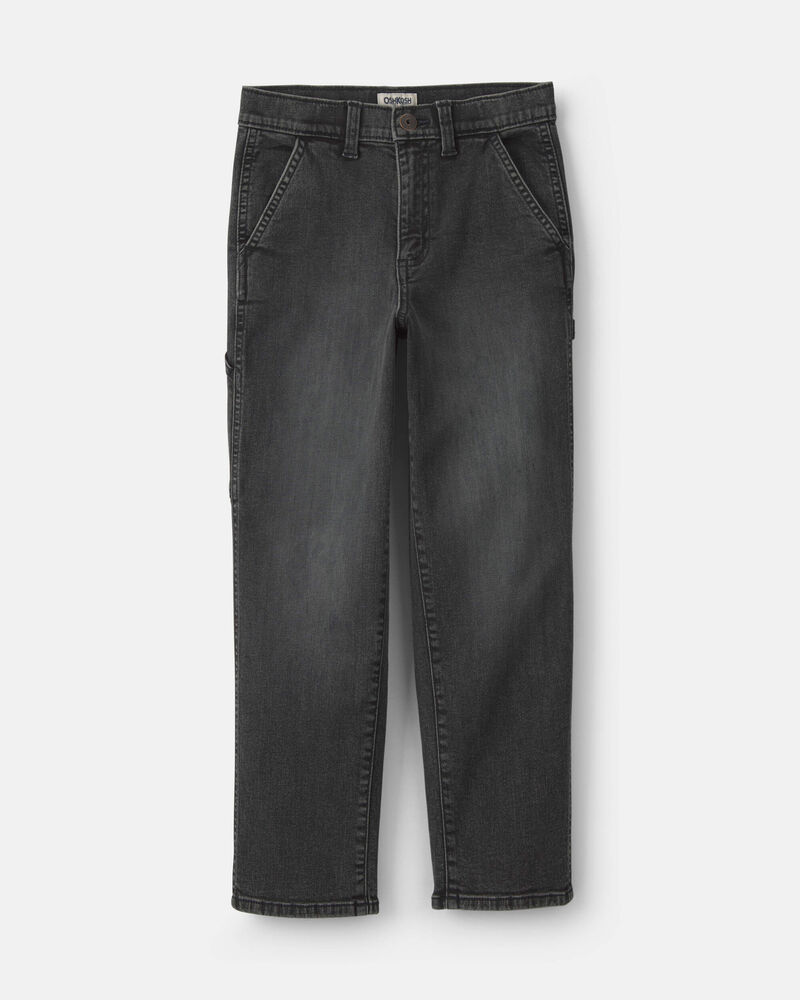 Boys Denim Baggy Jeans - Charcoal Wash, image 1 of 4 slides