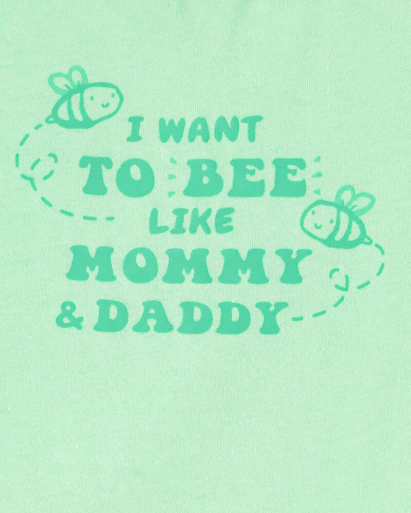 Baby Bee Like Mommy And Daddy Sleeveless Bodysuit, image 2 of 3 slides