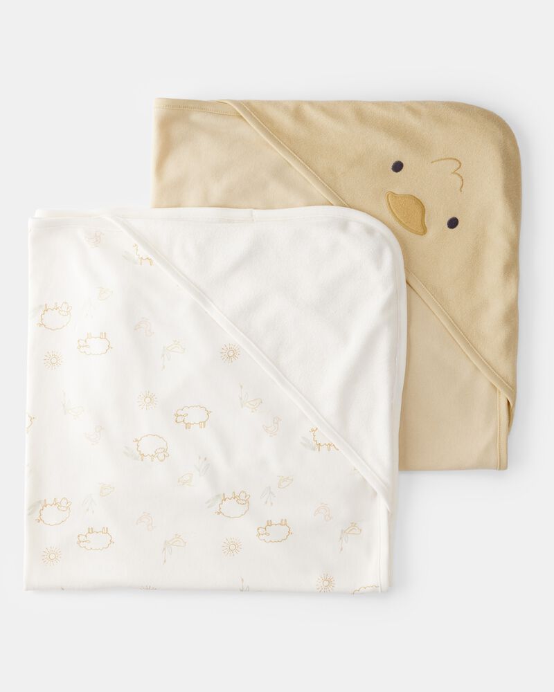 Baby 2-Pack Hooded Towels, image 1 of 1 slides