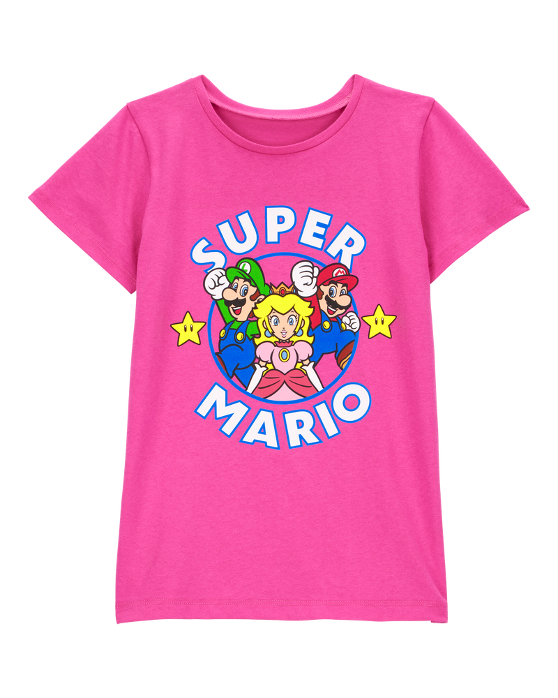 Kid Super Mario™ Short-Sleeve Graphic Tee - Pink, image 1 of 2 slides