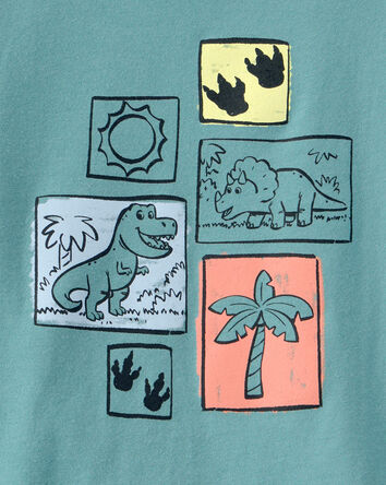 Tout-petit - T-shirt &agrave; imprim&eacute; dinosaure - Bleu, 