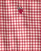 Baby Girl Recycled Swimsuit in Red Gingham, image 5 of 6 slides